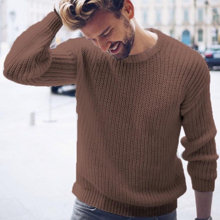 2026 European & American Bestseller: Men's Casual Round Neck Knit Pullover Sweater