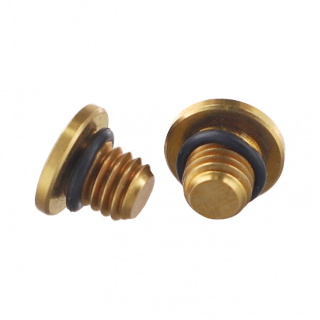 High Performance Bicycle Bleed Screw Kit 2pcs with O Rings for Brake Systems