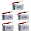 Set of 5 Rechargeable LiPo Batteries 3.7V 380mAh | Compatible with Hubsan X4 H107C H107D H107L | 38x20x7.5mm – 10g | Silver