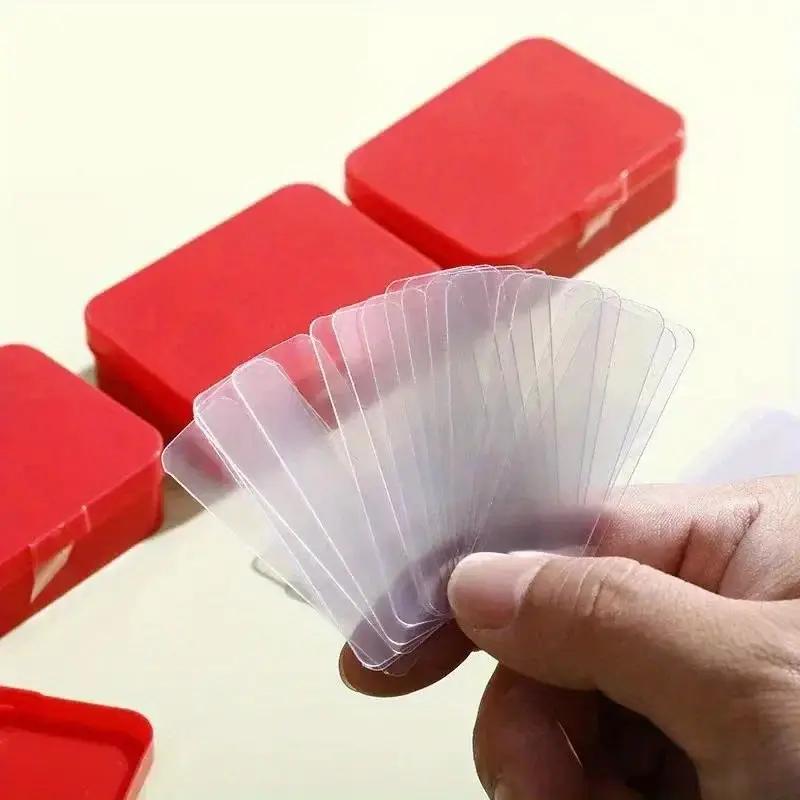 60-480pcs Reusable Super Strong Double Sided Tape Transparent Waterproof Adhesive Crafts Removable for Wall Stickers Home Decor