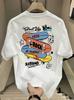 Vibrant Good Vibes Graffitistyle Skateboard Print TShirt Unisex Shortsleeved Retro Street YK  Casual Fashion Tops Clothing