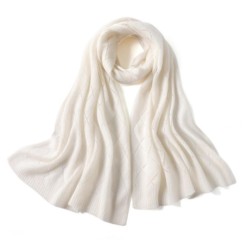 Autumn and Winter 100% Cashmere Scarf Ladies 2025 New Solid Color Versatile Cashmere Big Shawl Fashion Lady