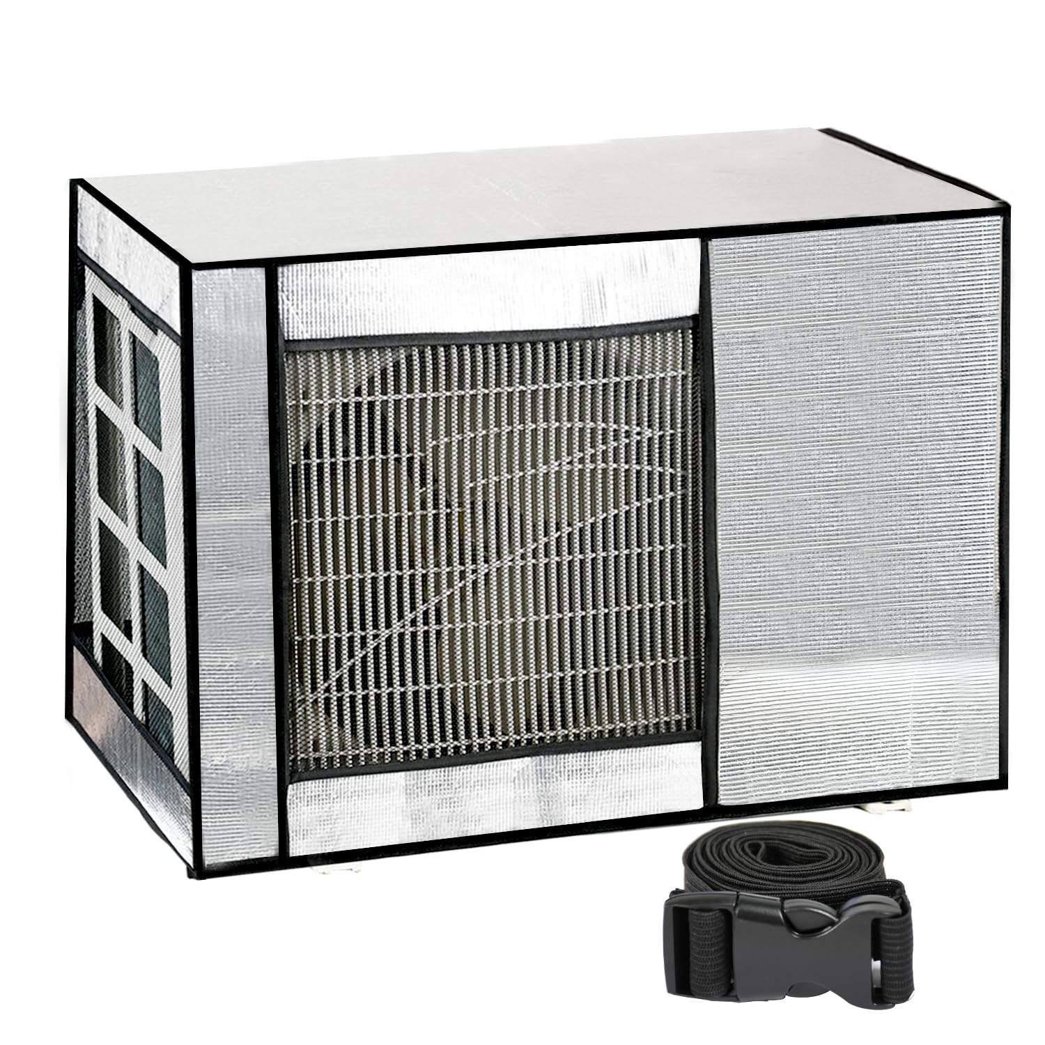 

leechatwin Air Conditioner Outdoor Unit Outdoor Unit Protective Aluminum Foil Material with Fixing Protects the Outdoor Unit from and Prevents Energy