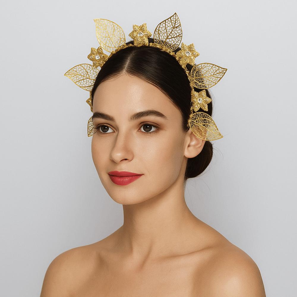 Sun Goddess Halo Headband Flower Traditional Festival Hair Hoop Fashion Women Hairband  Women