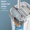 Hands-free Flat Dust Mop With Bucket - Wet And Dry Cleaning, Bedroom, Kitchen, Living Room, Bathroom - Durable Plastic Household Floor Mop Tool
