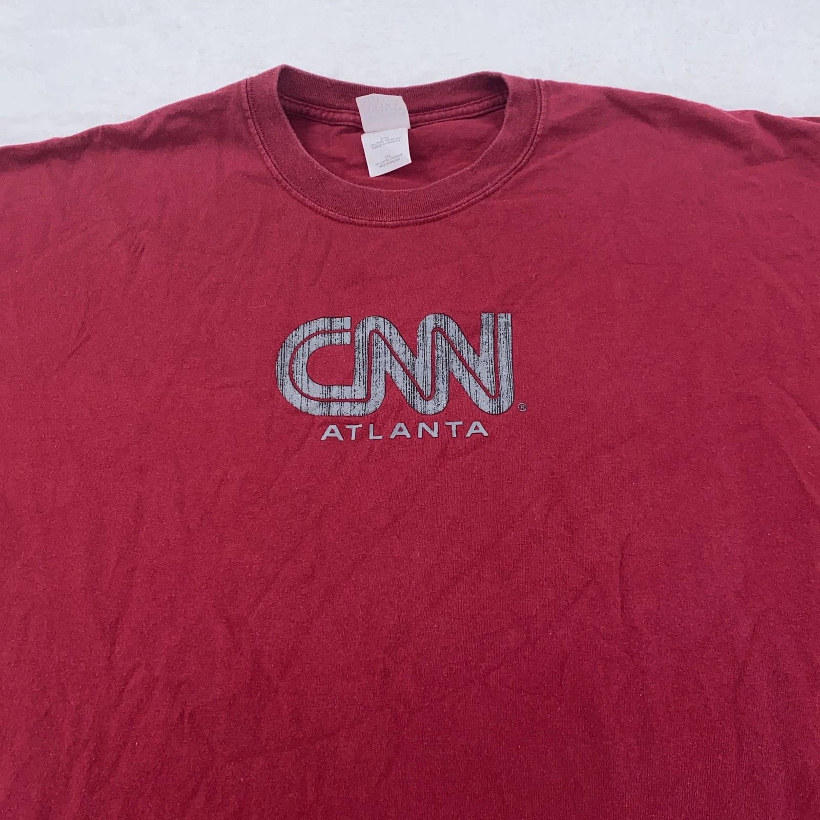 Vintage CNN Atlanta Shirt Mens 2XL Television Station News Logo Georgia Tee 3XL