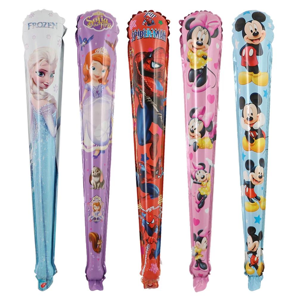 

10/20/50 шт./лот Вечеринка по случаю дня рождения Дисней Человек-паук Микки Минни Ручной шарик на палочке Украшение для детской вечеринки по случаю дня рождения Детские игрушки 10PCS