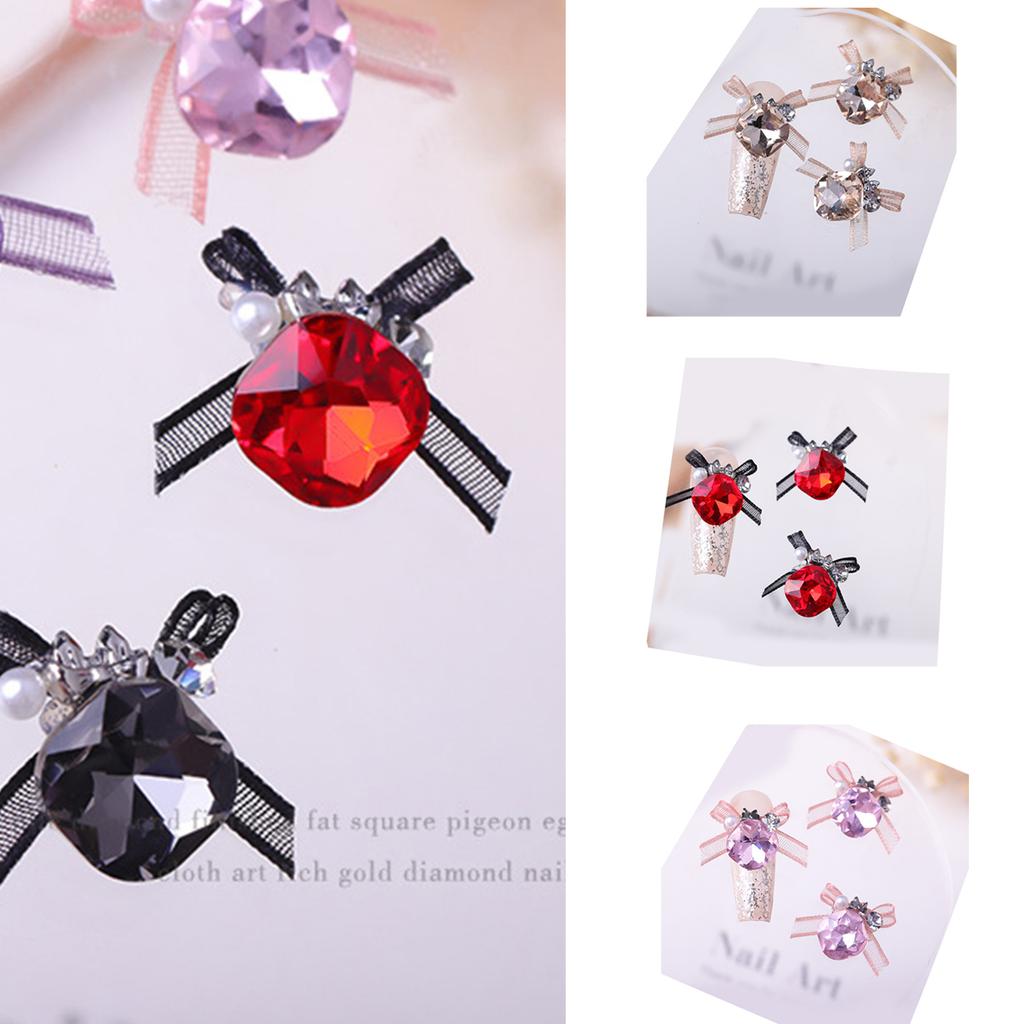 3pcs High Quality Fingernail DIY Decorative Accessories Rhinestones Nail Art Decortaion Easy Installation and Removal