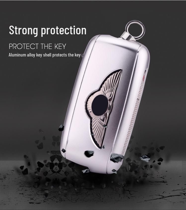 Bentley Continental, Flying Spur, Mulsanne, Bentayga Aluminum Car Key Case