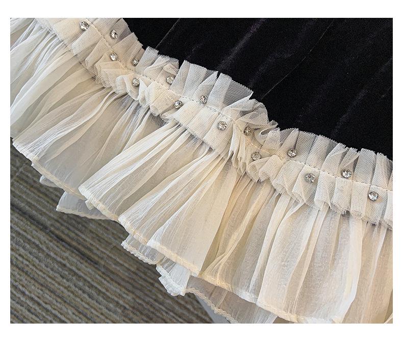 Höst 2025 Plus Size Spetslappverk Volangdetalj Pullover