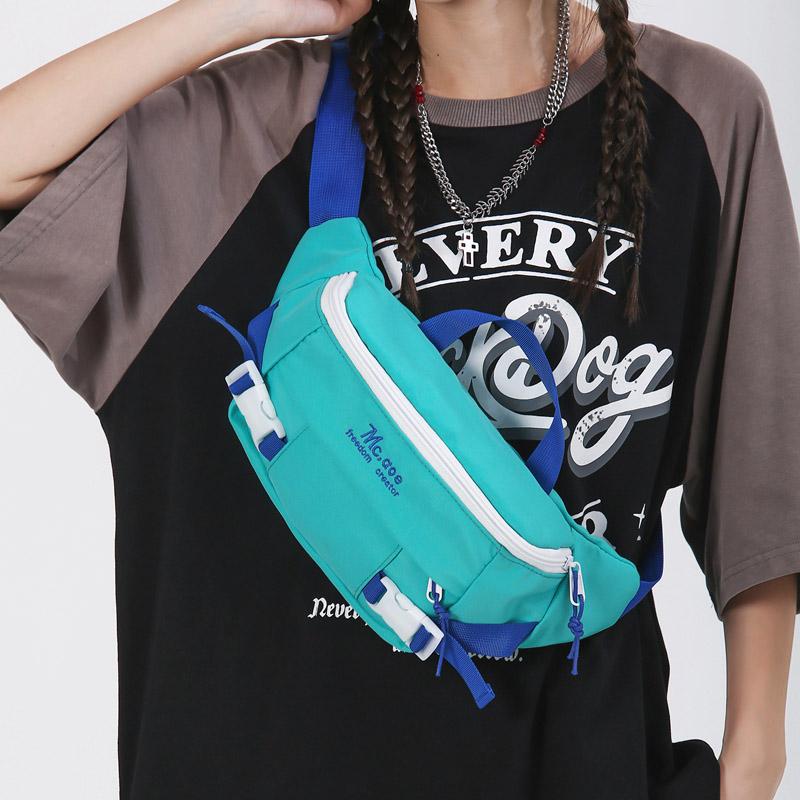 Damska torba na klatkę piersiową Trend w modzie Torba na talię Uliczny hip-hopowy piterek unisex saszetka na pasek Wysokiej jakości nylonowe damskie torby na ramię typu crossbody