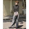 dme Warm Ginger Fleece Autumn New Slim Fit Thin Half Turtleneck Long Sleeve Women's Base Shirt