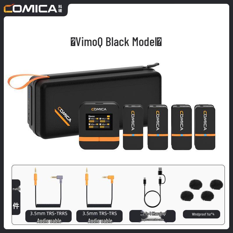 

COMICA VimoQ Wireless Lavalier Microphone, 8-Channel, Noise Reduction, for Mobile & Camera Streaming Standard Package