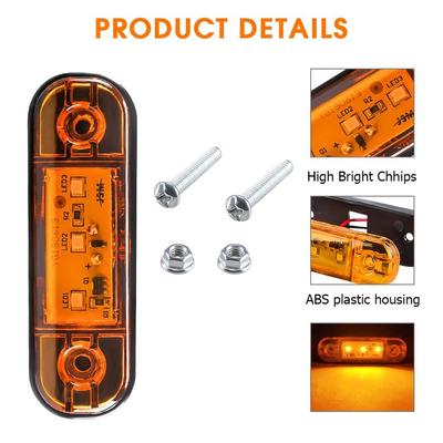 Weatherproof and Shock Resistant 3LED Side Light for Trucks and Vans