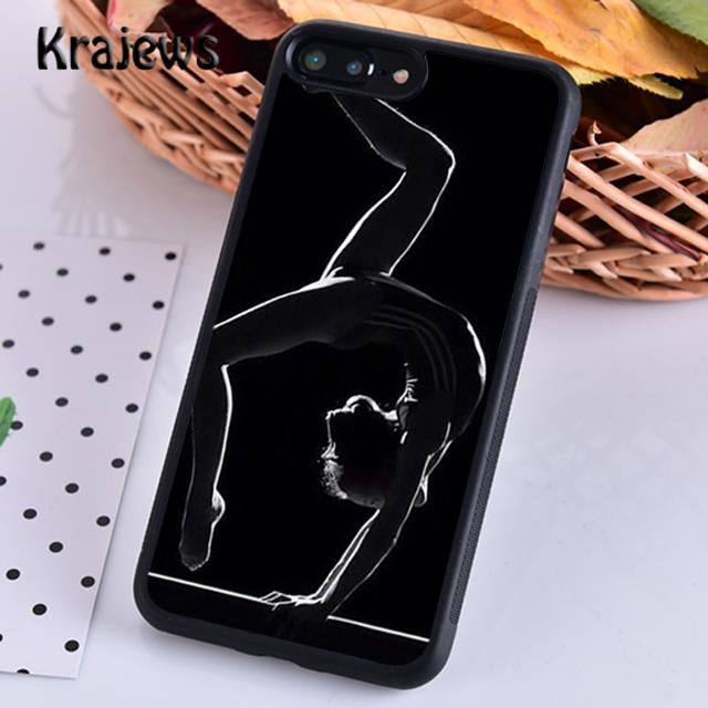 

Чехол для телефона Krajews с силуэтом гимнастики для iPhone 14 5 6s 7 8 plus X XR XS 11 12 13 pro max Samsung Galaxy S21 S22 ultra iPhone 6plus