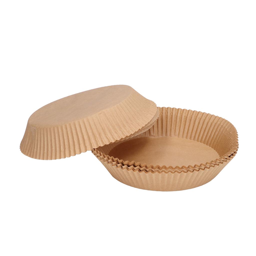 50PCS Fryer Paper Liner Round Disposable Non Stick Fryer Baking Paper for Kitchen Microwave Oven