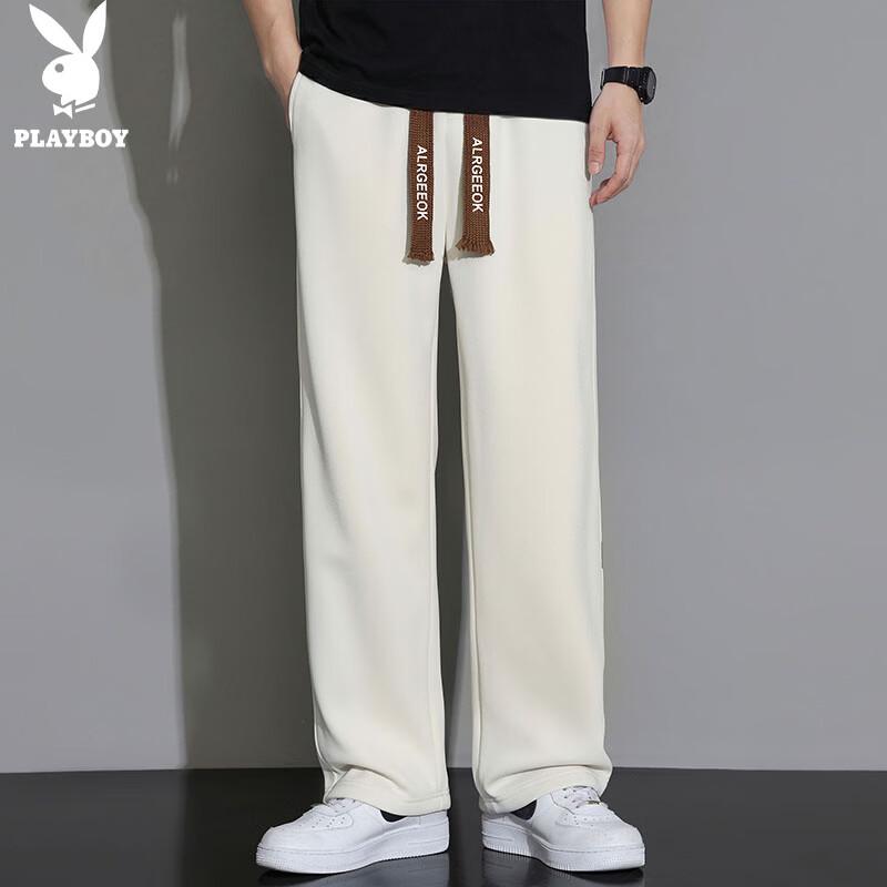 PLAYBOY Men's Straight-Leg Casual Sweatpants