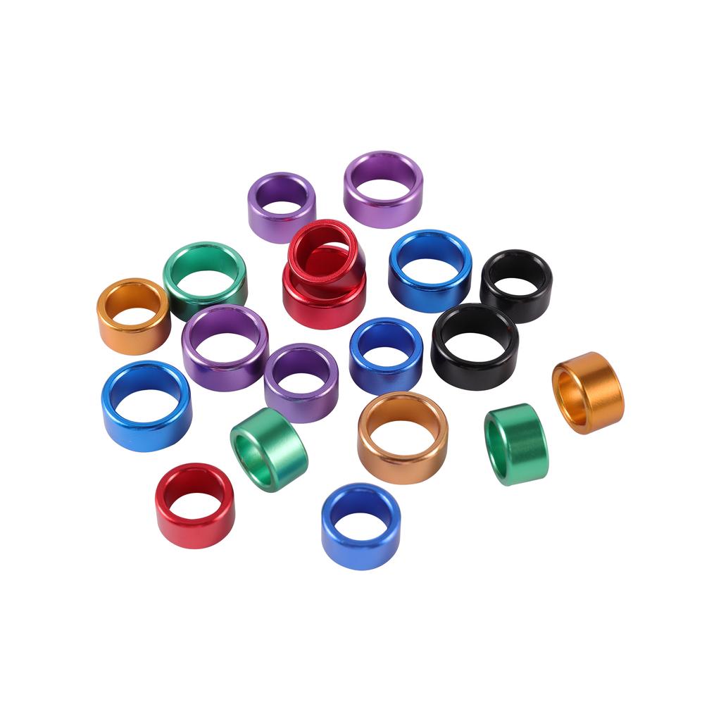 30 Pcs Pigeon Aluminum Foot Ring Inner Diameter 8/10mm Straight Ring Racing Pigeon Outdoor Training Identification Mark Ring