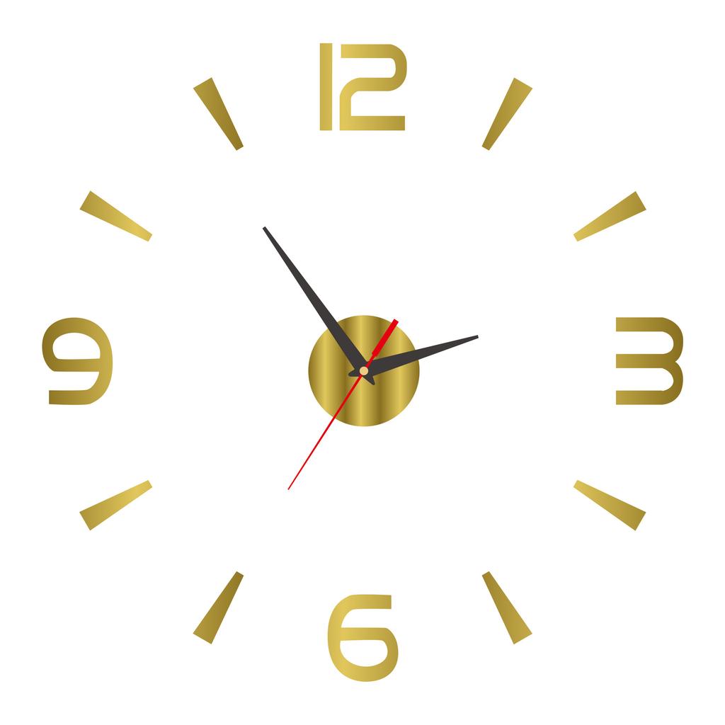 Kreative und einfache DIY-Wanduhr, Lochfreie Wandaufkleber-Uhr, Stille Acryl-Dekorative Wanduhr
