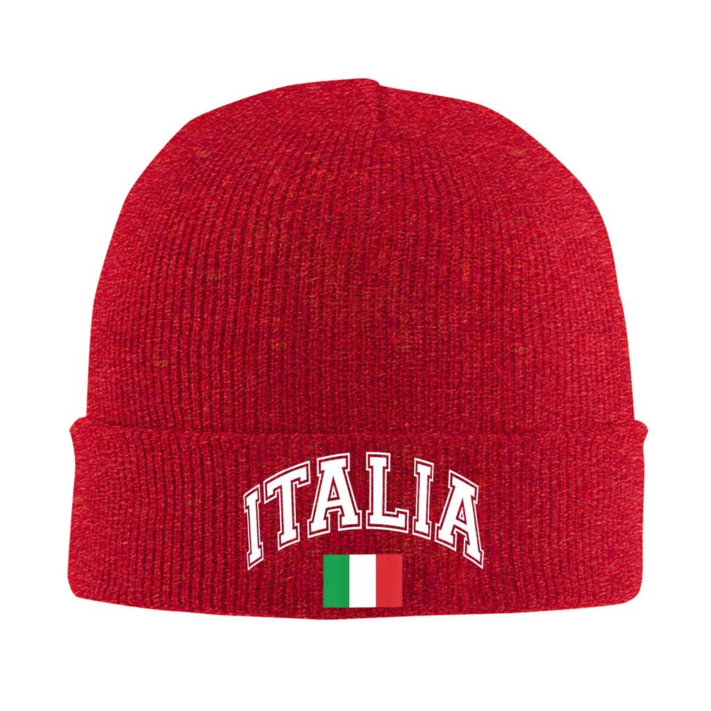 Italy Italian Flag Italia Knitted Hat Beanies Autumn Winter Hats Warm Acrylic  New  Caps for Unisex Women