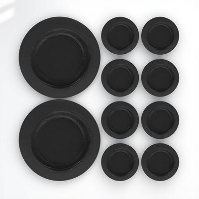 10 stuks Ronde Rubberen Stop voor Spaarpot Geld Spaarpot Stoppers Pot Inzetpluggen Gips Bodemkap Spaarpot Accessoires
