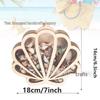 Seashell Storage & Display Box: Wooden Tray with Transparent Conch Design