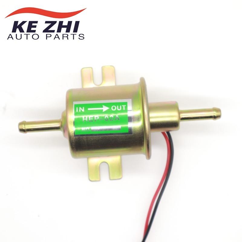 HEP-02A Universal 12V Electric Inline Fuel Pump For Lawn Mowers Small Engine Gas Diesel