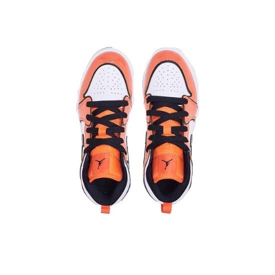 Air Jordan 1 Mid SE PS Turf Orange Children's Basketball Shoes BQ6932-802