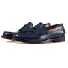 Interlocking Leather Casual Shoes Men's Blue 738470 17X00 4157
