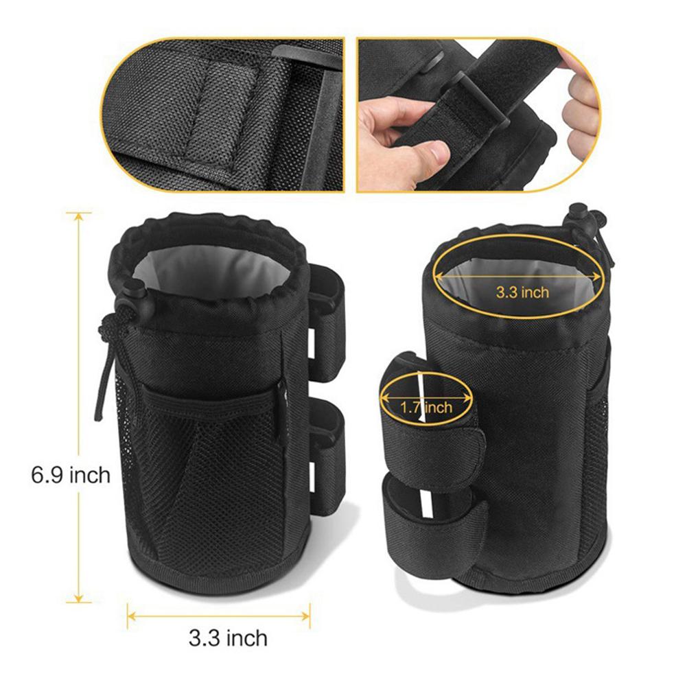Bike Water Bottle Bag Thermal Bicycle Water Cup Bag Universal Wheelchair Water Bottle Holder for Mountain Bike Road Bike