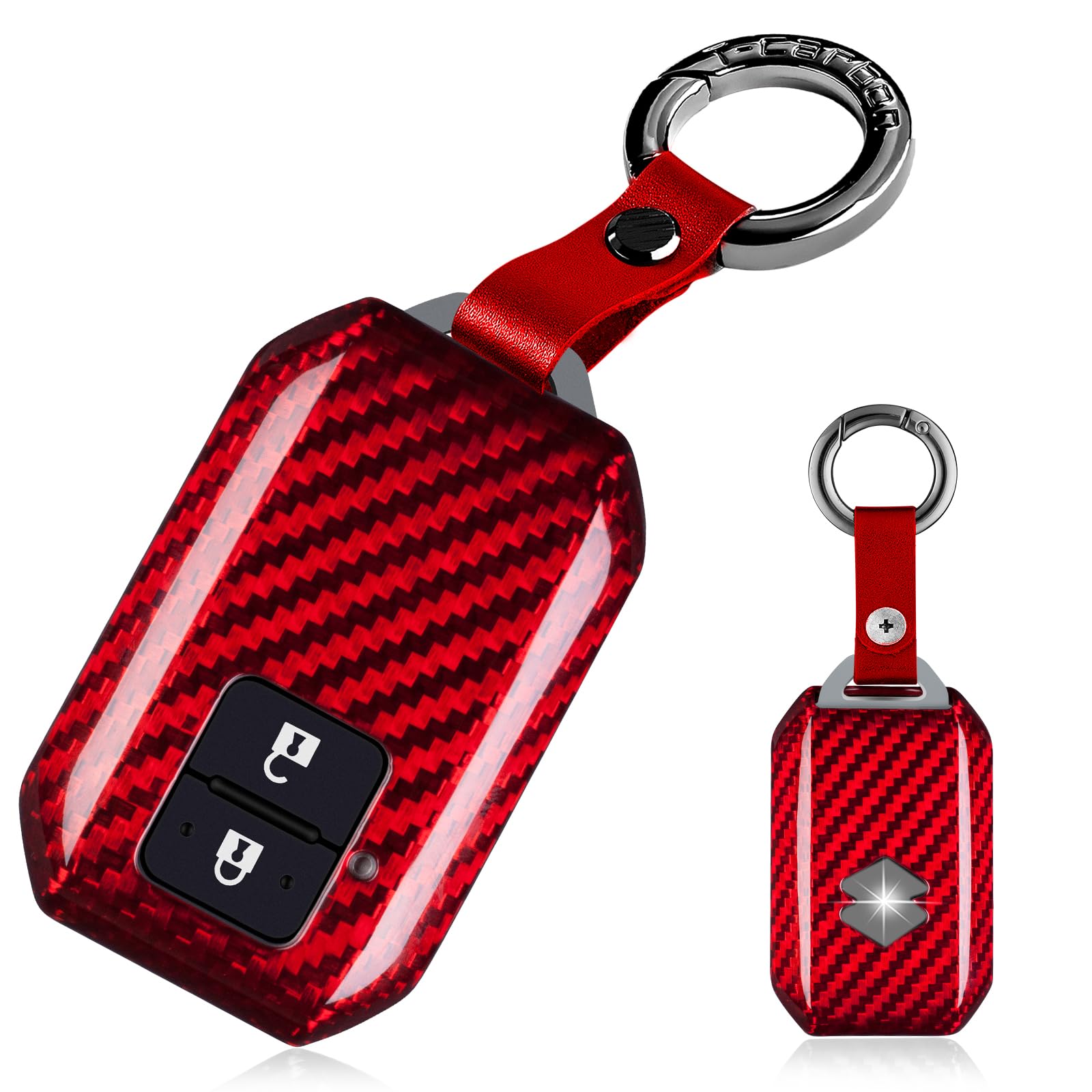Suzuki New Jimny Key Case Key Real Carbon Compatible with Wagon Wagon R New New Jimny 2 Buttons [T-carbon] Cover, Fiber, R, Stingray, Jimny, Sierra,