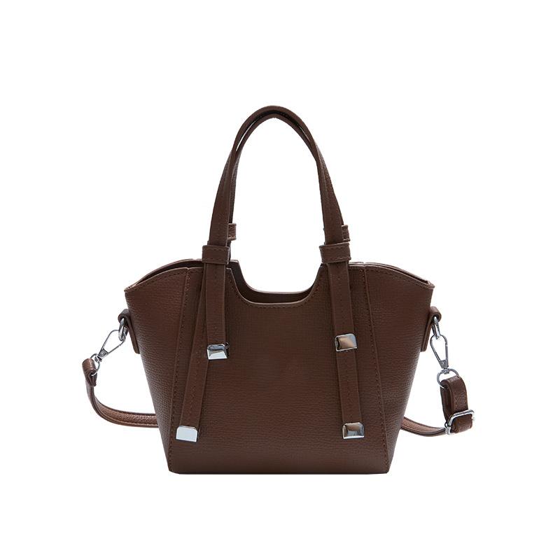 Textured bag women's new autumn tide is now popular vegetable basket bag fashion shoulder messenger bag