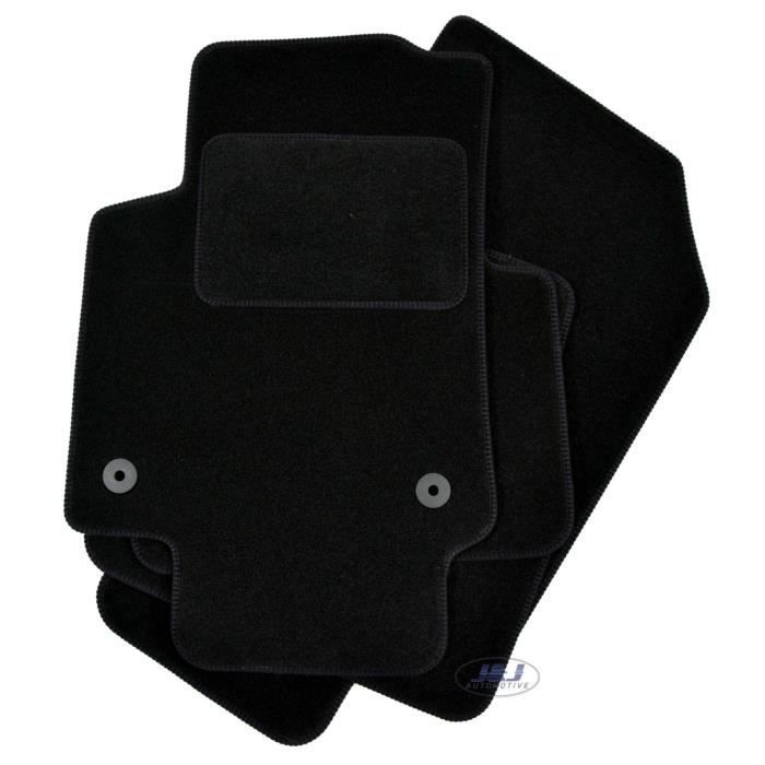 Tapis De Sol Noir Velours - J&J AUTOMOTIVE - Citroën C3 Aircross 2 - Sur Mesure - Antidérapant - Imperméable