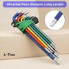 9PCS Hexagonal Wrench Set Colorful Hex Key Tool Kit for DIY Home Repair Assembly Mechanic Hardware Hand Tools