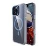 For iPhone 16 Pro Magnetic Case Shockproof TPU + PC Phone Back Cover with Metal Lens Kickstand