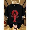 T-Shirt Französische Küste T-Shirt Herren Damen Sommer Baumwolle Kurzarm T-Shirt Oversized Rundhals T-Shirt