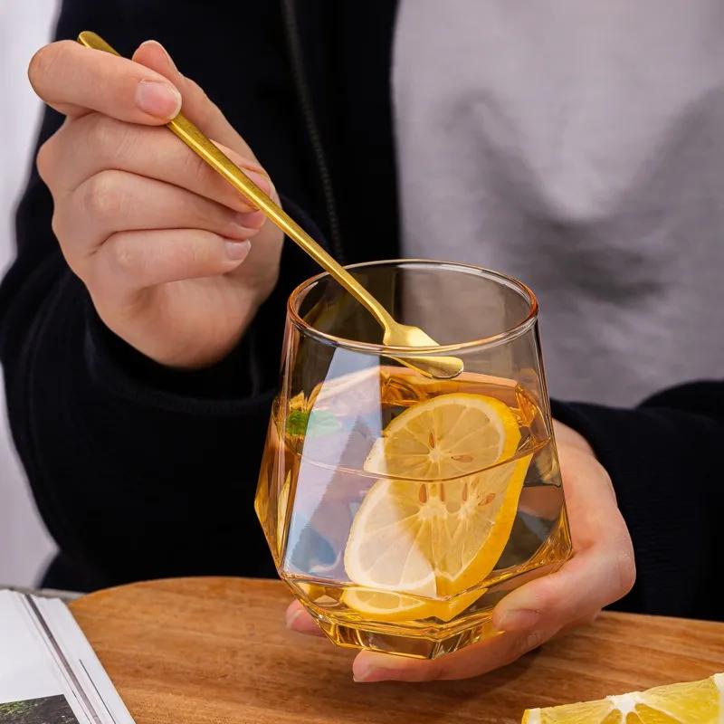 Hexagonal Edge Wine Glasses for Red or White Wine Transparent Cocktail Cup Party Bar Club Champagne Glasses Drinking Tools