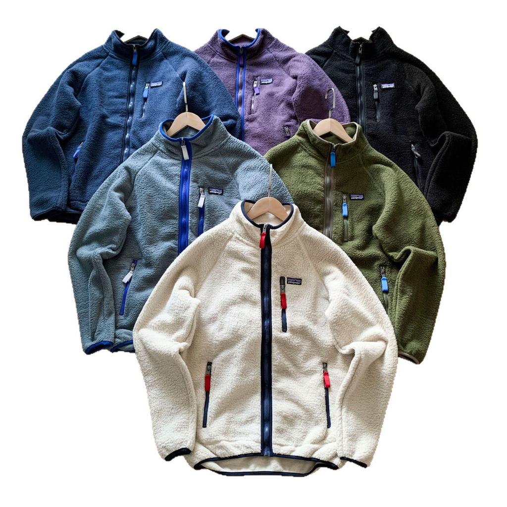 Unisex Warme Fleece Lammwolle Stehkragen Reißverschluss Strickjacke Jacke
