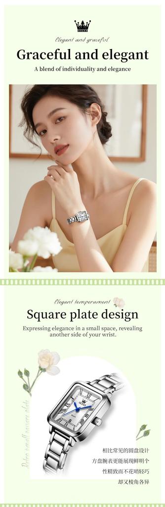 OLEVS Quartz Simple and A Perfect Gift for Women's Watch, Elegant, Luminous, White. Women.