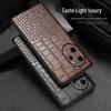 Luxury Genuine Leather Crocodile Pattern Case for Honor 70 Series