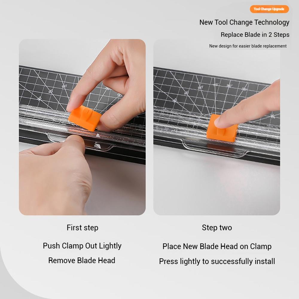Office A4 A5 Guillotine Paper Cutter with Automatic Security Safe Guard for Coupon Craft Paper Lightweight Cutting Mat Machine