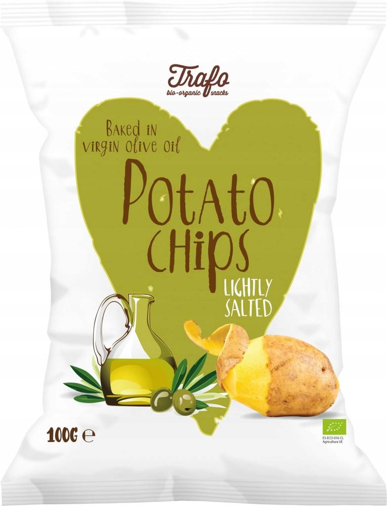 CHIPSY Z ZIEMNIAKÓW SMAŻONE W EKOLOGICZNYM OLEJU Z OLIWEK