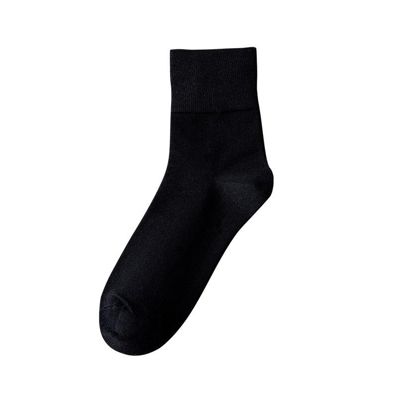 Damen Herbst- und Wintertrend Reine Baumwolle Einfarbig 5A Antibakteriell und Desodorierend Lange Socken