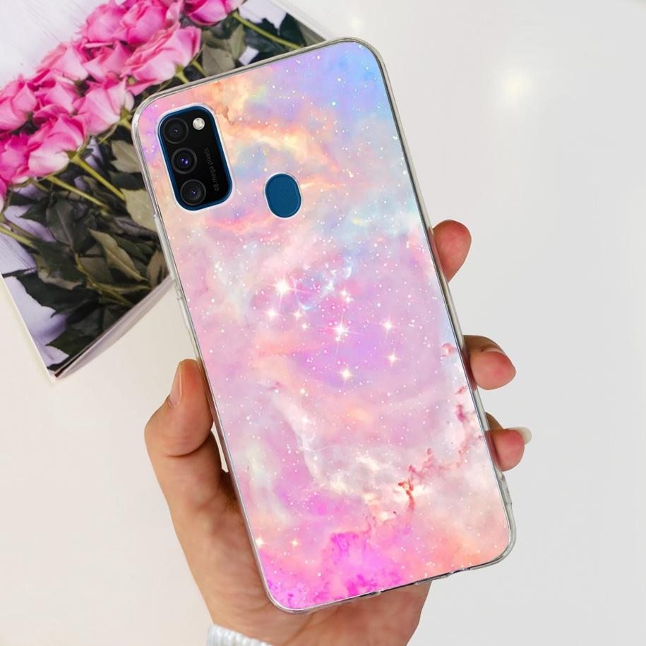 For Samsung M21 Case SM-M215F Silicone Soft Phone Cover For Samsung Galaxy M21 2020 Fundas Cartoon Coque For Samsung M 21 Bumper