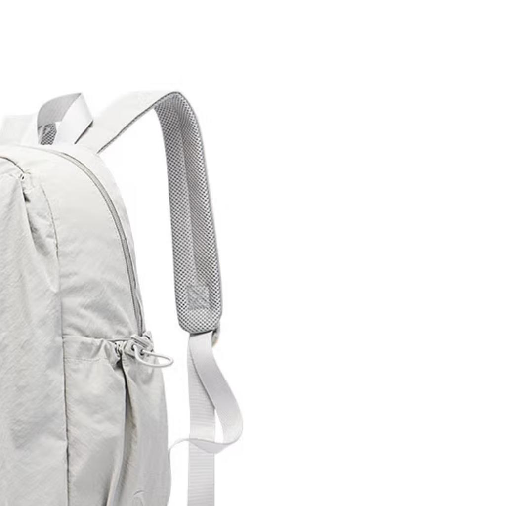 New Anta Washed Cloth Backpack Medium Size Unisex Night Mist Gray 192518155U-2