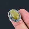 Daughters Day Sale 925 Silver Oval Polychrome Jasper Gemstone Ring Jewelry US 7