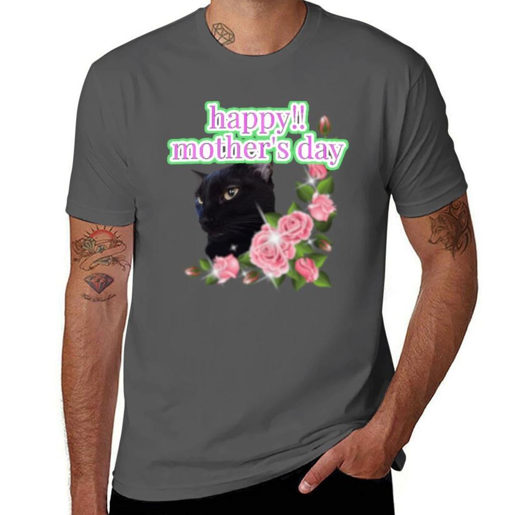 Happy Mothers Day TShirt Basic Daily Outfit Short Sleeve Tee