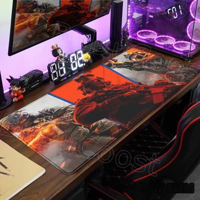 New Cool Game Wallpaper Battlefield Mouse Pad Desk Mat Large Nonslip Nonslip Keyboard Ergonomic Office Rubber PC Home Custom