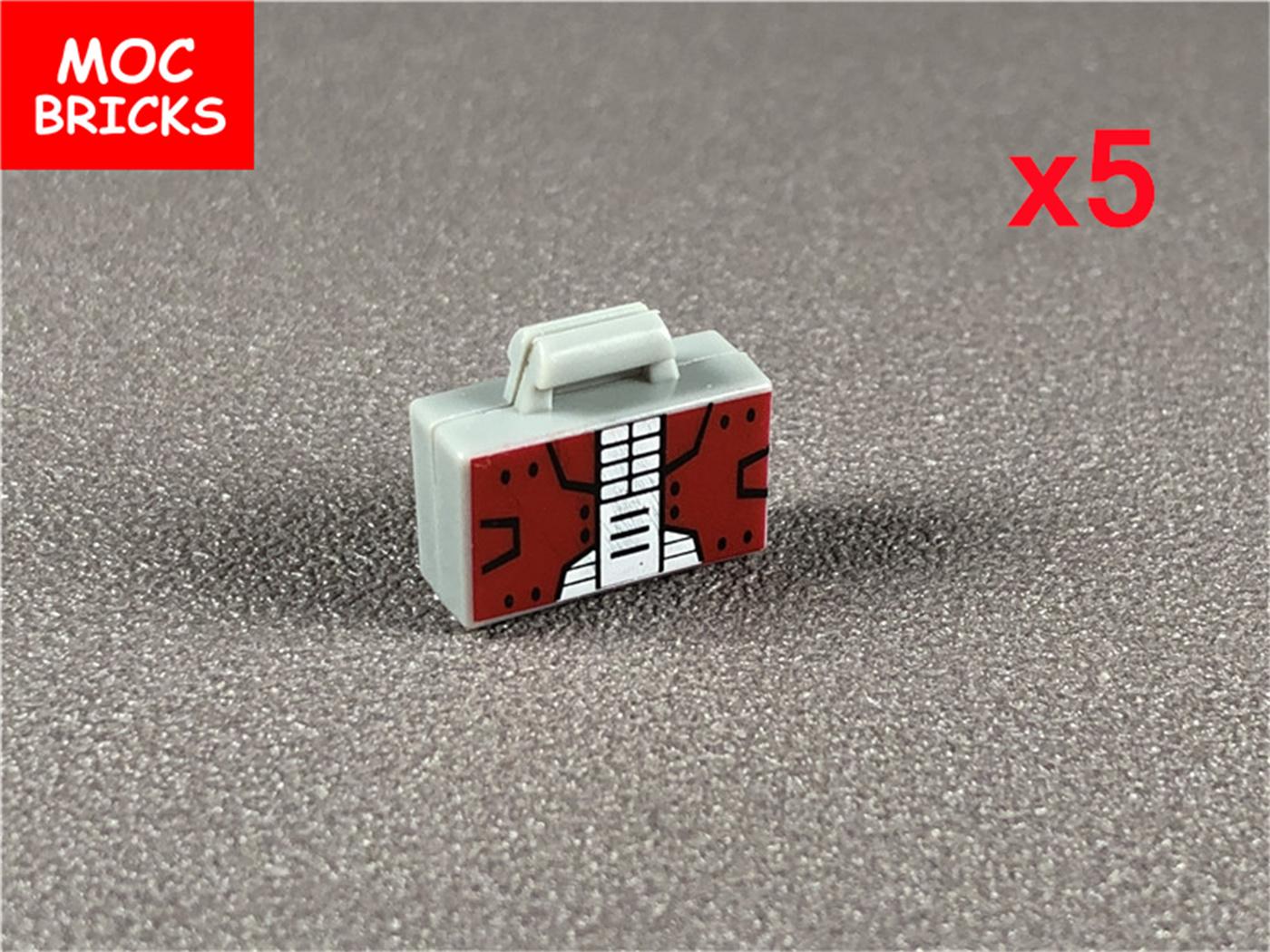 

MOC Кубики Город Ужасов Золотой Серебряный Денежный пистолет Монеты мешок с долларами Портфель 4см Фигурка полиция Аксессуары Строительный блок Детские Игрушки