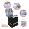 30Grids Nail Polish Storage Bag Essential Oil Case Portable Cosmetic Large Handbag Organizer with Handle for Travel for Women